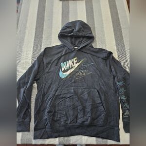 Nike Black Hoodie with Logo